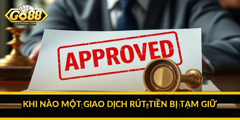 Khi Nào Một Giao Dịch Rút Tiền Bị Tạm Giữ