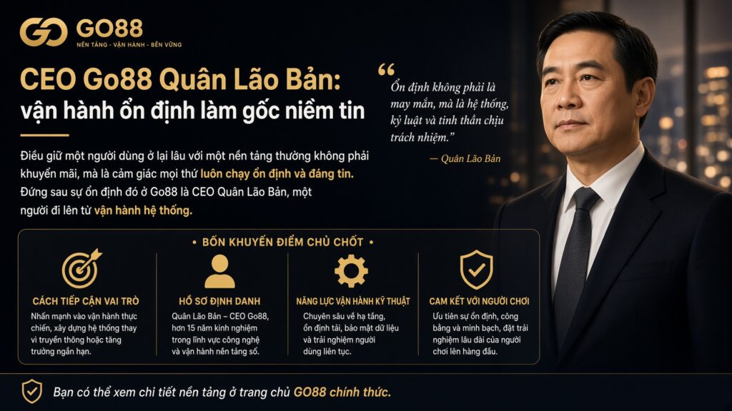 Người đặt sự ổn định lên hàng đầu